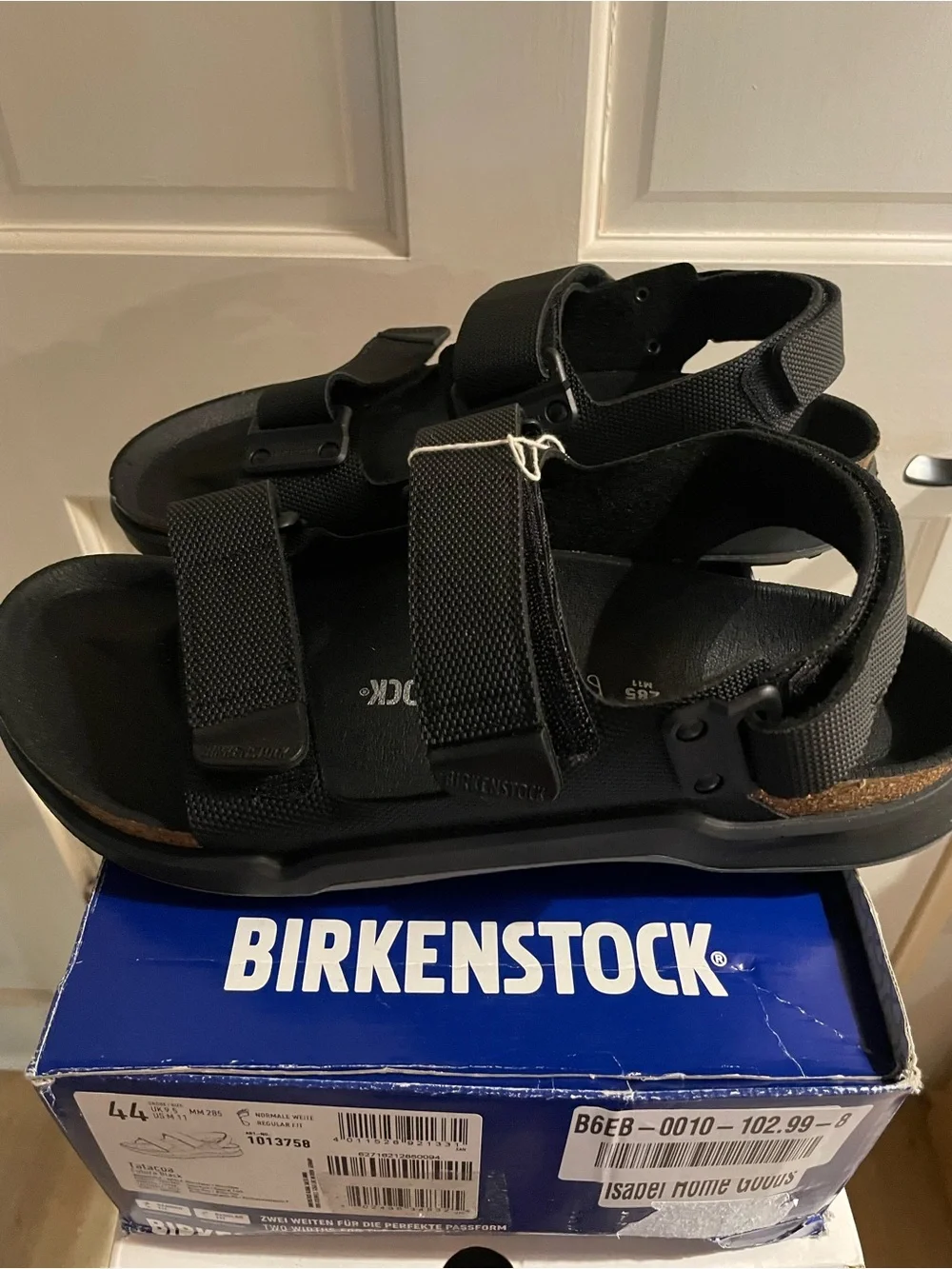 Birkenstock Black Adjustable Strap Sport Sandals